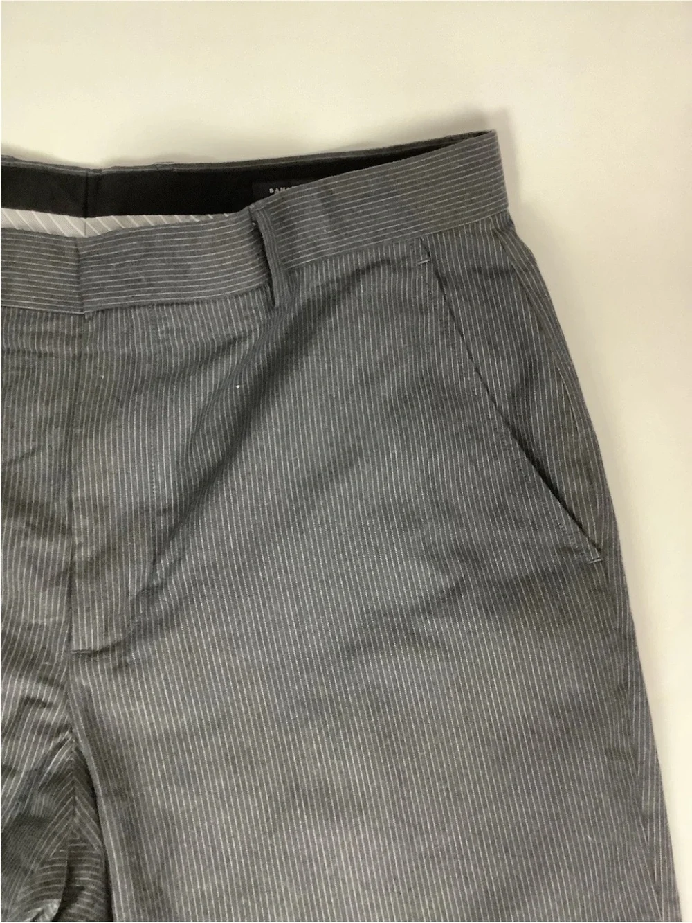 Banana Republic Mens Sz 35 X 30 Modern Fit Straight Charcoal Gray Dress Pants